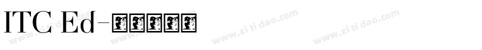 ITC Ed字体转换